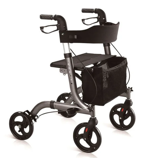 Andador Rollator con Asiento y Cesta para Exteriores