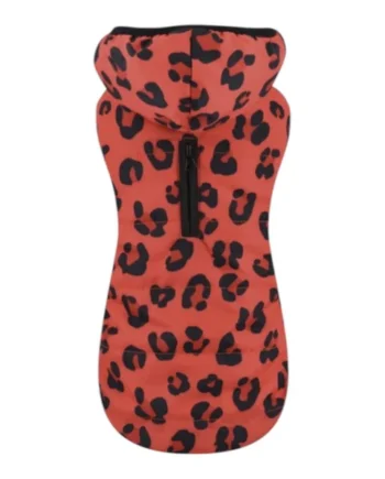Anorak Impermeable Red Leopart para Perros — Estampado Animal Print