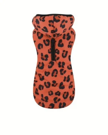 Anorak Red Leopard con Capucha para Perros Nayeco