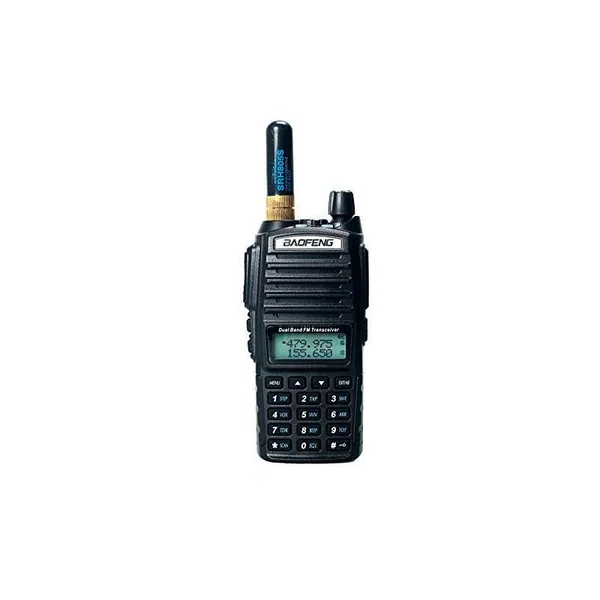 Antena de doble banda para Kenwood Baofeng Walkie Talkie Negro