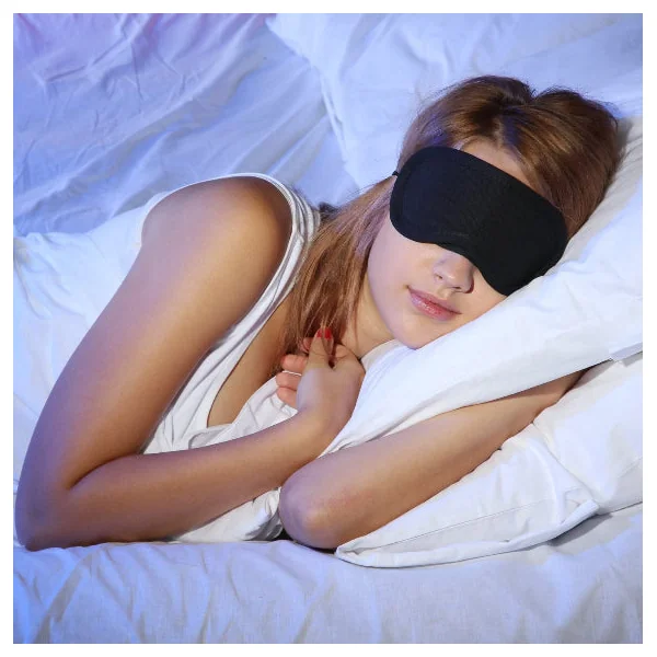 Antifaz Negro Ajustable para Dormir | Alivia la Fatiga