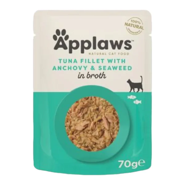 Applaws Caldo Atún con Anchoa para Gatos 70g