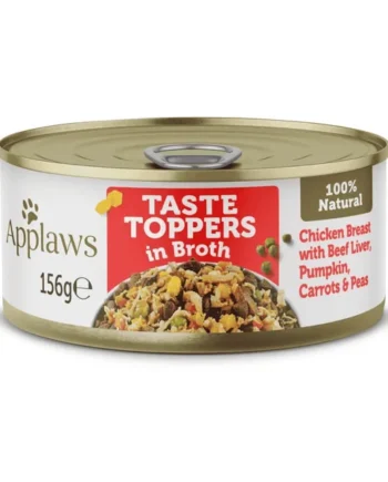 Applaws Dog Lata 156 g Topper Pollo Higado Ternera Verduras Caldo