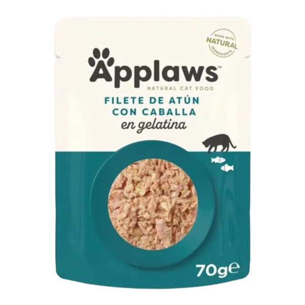 Applaws Gelatina Atún con Caballa para Gatos 70g