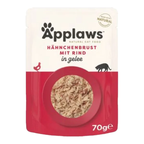 Applaws Gelatina Pollo con Ternera para Gatos 70g