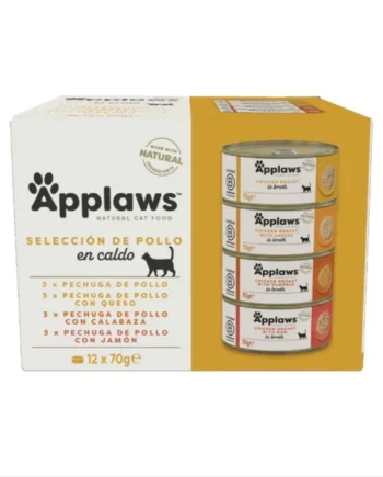 Applaws lata pollo Gatos adultos Multipack 12x70 g
