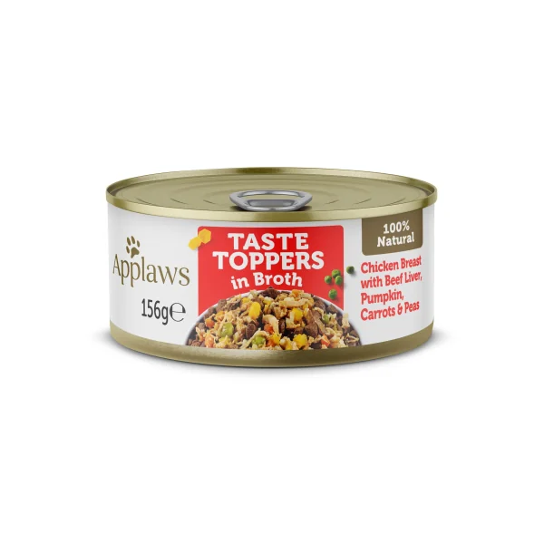 Applaws Lata Topper Pollo, Hígado Ternera y Verduras en Caldo