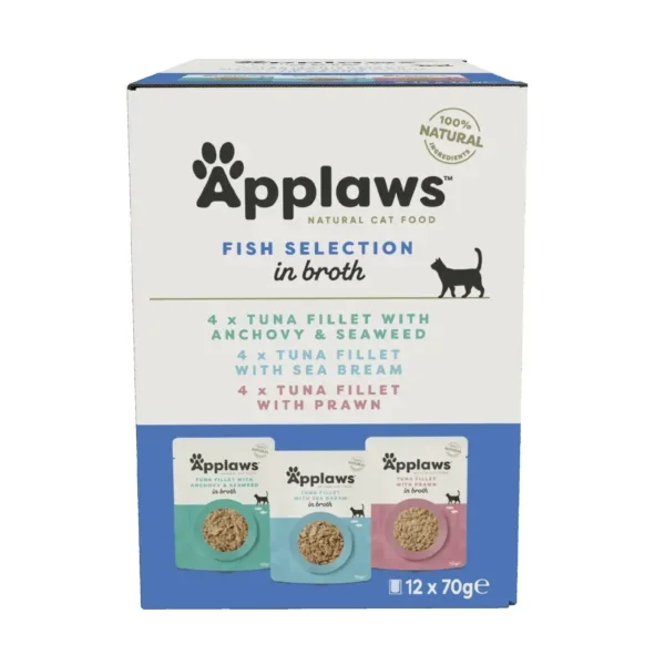 Applaws sobre CALDO PESCADO Gatos adultos Multipack 12x70 g
