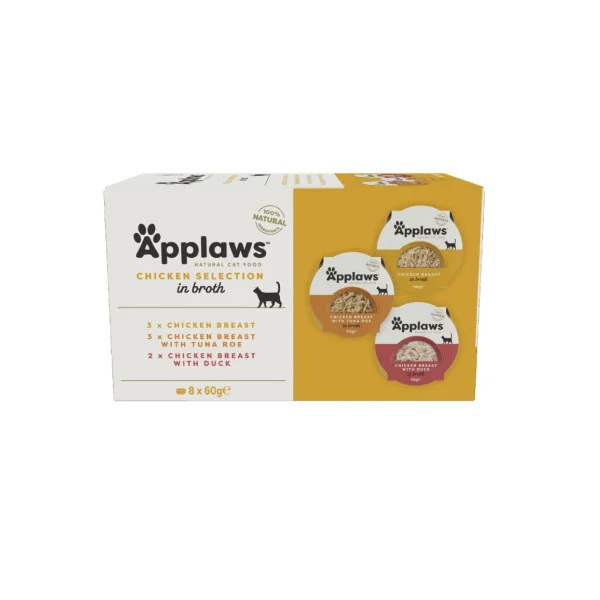 Applaws Tarrinas Multipack Selección de Pollo en Caldo