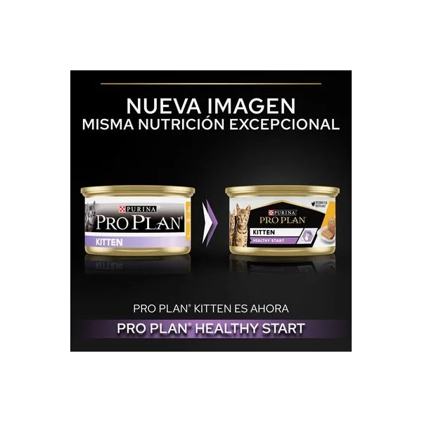 Aprovecha hasta un 40% de descuento en PURINA PRO PLAN Kitten Healthy Start 24 X 85 G En Latas al comprar en Productos Para Gatos.