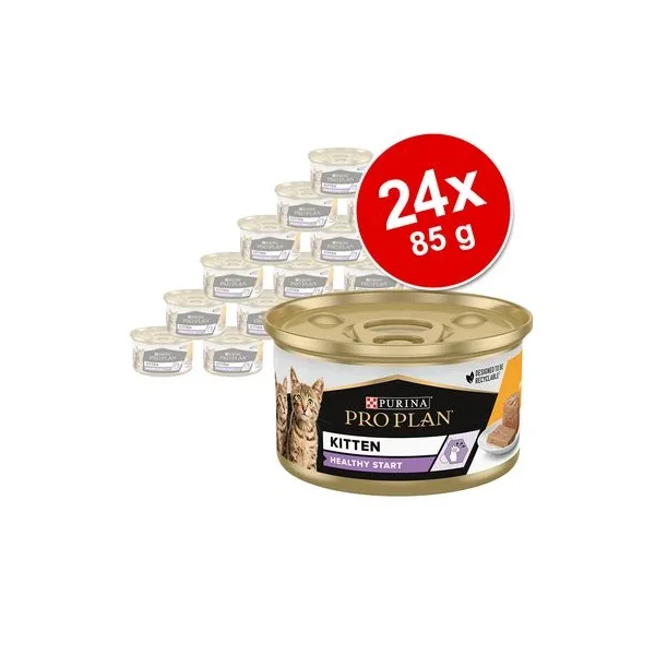 Aprovecha hasta un 40% de descuento en PURINA PRO PLAN Kitten Healthy Start 24 X 85 G En Latas al comprar en Productos Para Gatos.