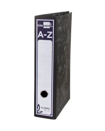 Archivador de palanca Liderpapel carton entrecolado A4 Gris