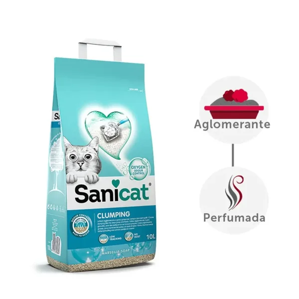 Arena Gato Aglomerante Sanicat Oxygen Power Marsella 10L