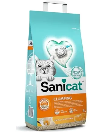 Arena Gato Sanicat Clumping Mandarina 8L