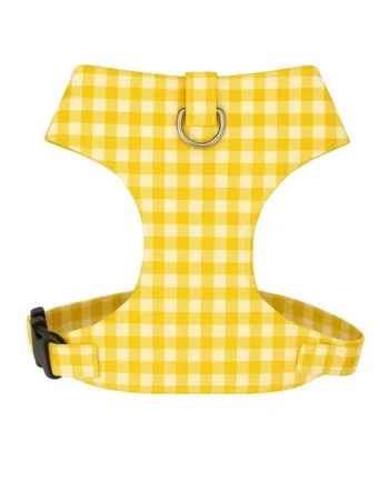 Arnés Chest Vichy Amarillo para perros
