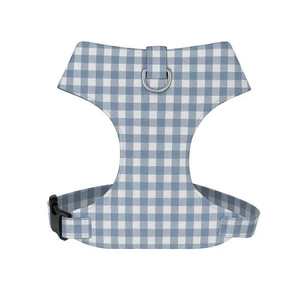 Arnés Chest Vichy Azul para perros pequeños