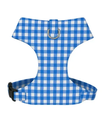 Arnés Chest Vichy Azulón para perros pequeños