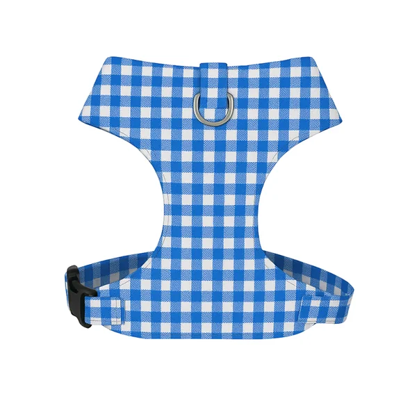 Arnés Chest Vichy Azulón para perros pequeños