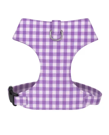 Arnés Chest Vichy Lila para perros pequeños