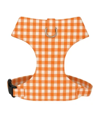 Arnés Chest Vichy Naranja para perros pequeños