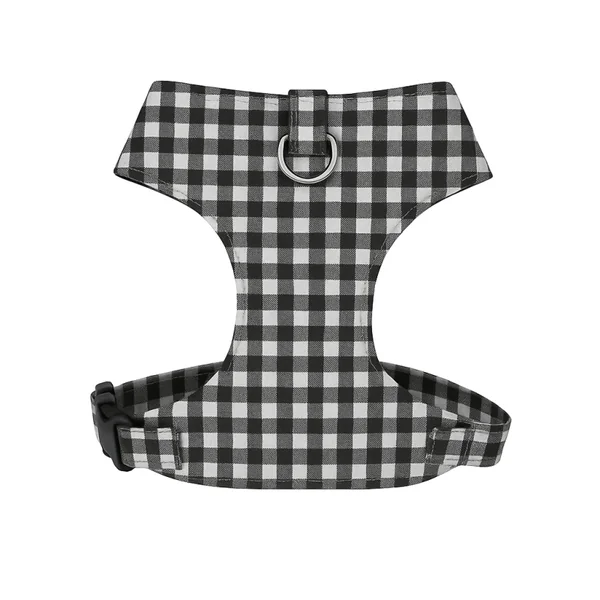Arnés Chest Vichy Negro para perros pequeños