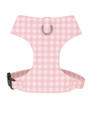 Arnés Chest Vichy Rosa para perros pequeños