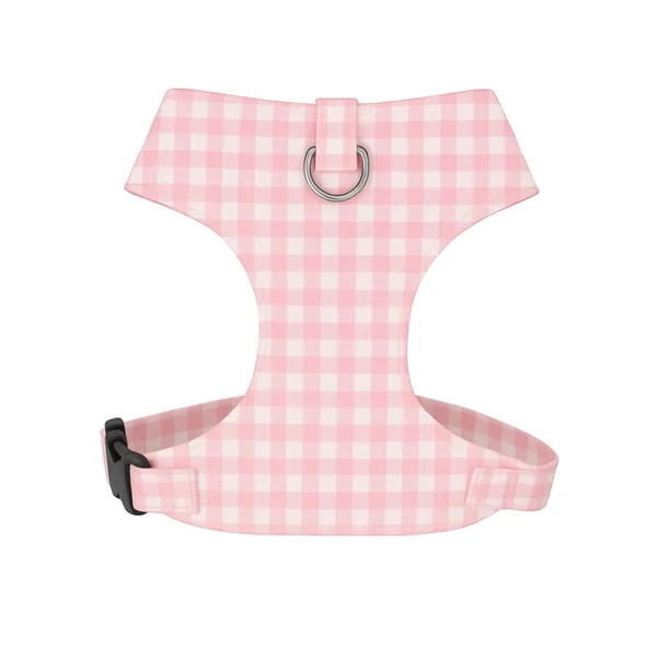 Arnés Chest Vichy Rosa para perros pequeños
