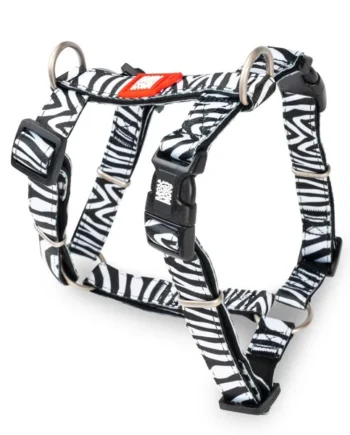 Arnés en H ajustable para perros Estampado Zebra