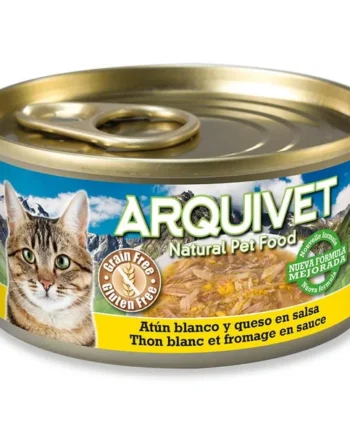 Arquivet Atún Blanco y Queso para Gatos – Lata 80 g