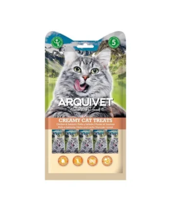 Arquivet Creamy Cat Treats de Pollo y Salmón