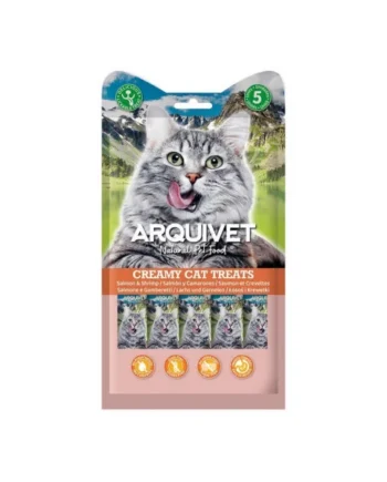 Arquivet Creamy Cat Treats de Salmón y Gambas