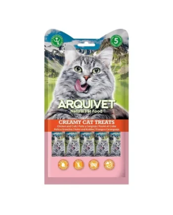 Arquivet Creamy Cat Treats Pollo y Cangrejo