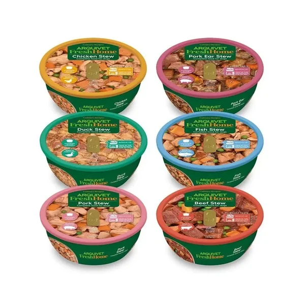 Arquivet FreshHome Pack Estofados para Perros | Comida Húmeda Natural