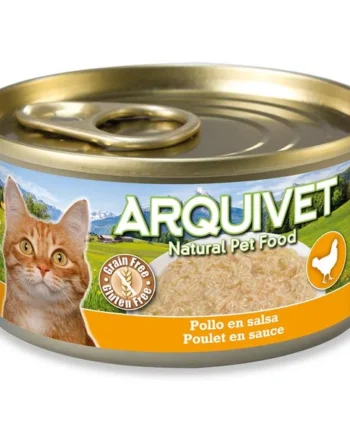 Arquivet Pollo en salsa para gatos – Lata 80 g