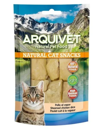 Arquivet Snack Natural de Pollo al Vapor para Gatos