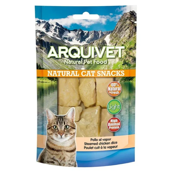Arquivet Snack Natural de Pollo al Vapor para Gatos