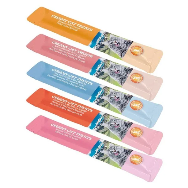 Arquivet Snacks Cremosos para Gatos: 5 Sabores Pack 30ud