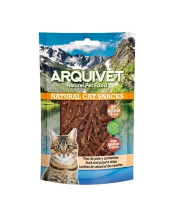 Arquivet Tiras de Pato y Camarones Gatos