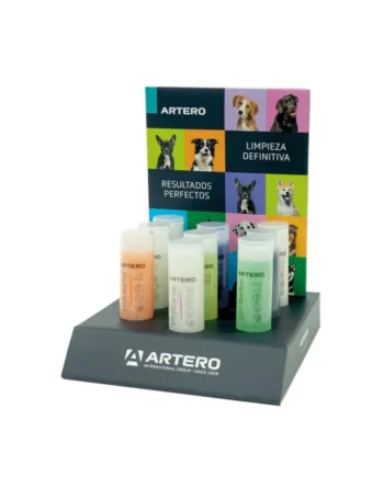 Artero Expositor con 9 Champús de Viaje