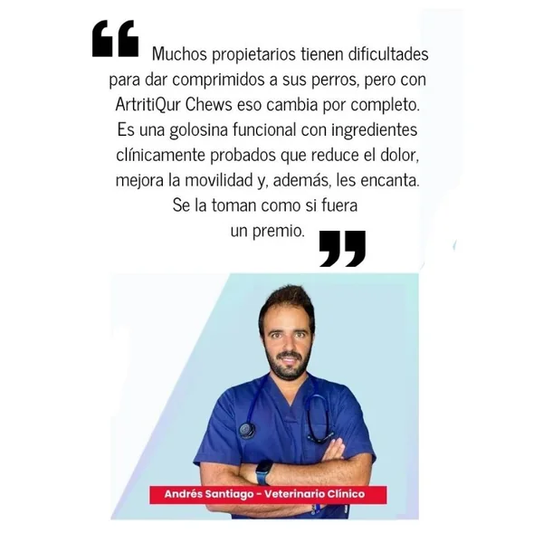 ArtritiQur Chews para perros Condroprotector en golosina masticable