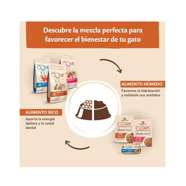 Asequible Wellness Core Adult Pollo Y Pavo Pienso Para Gatos: diseño y fabricación de calidad para las necesidades diarias España.