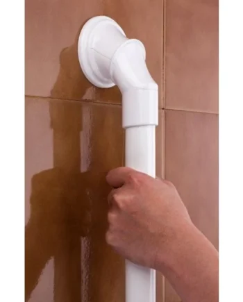 Asidera Blanca de Aluminio Antideslizante | Para Pared