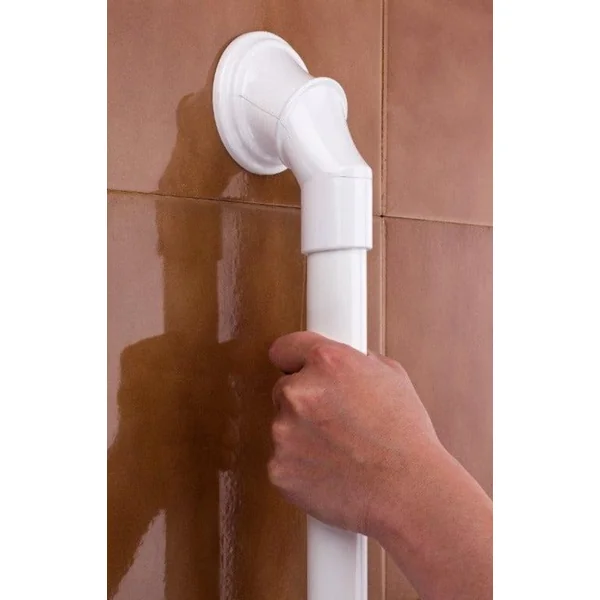 Asidera Blanca de Aluminio Antideslizante | Para Pared