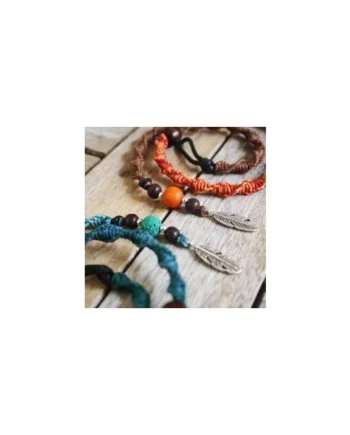 Atebas Hairwrap Feather Macramé