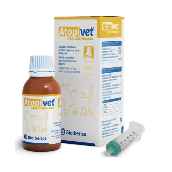 ATOPIVET Suspensión Oral 120ml piel perros y gatos