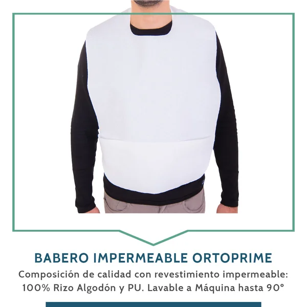 Babero Adulto Impermeable Rizo | Pack 3 Unidades