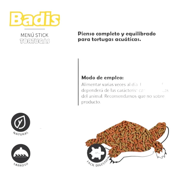 Badis Pienso para Tortuga — Alimento Completo y Equilibrado