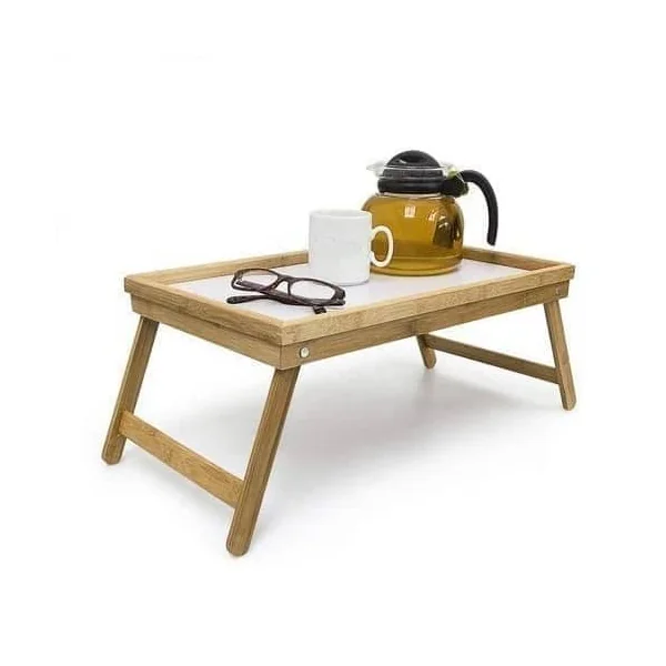 Bandeja de madera para desayunos plegable 50 x 30 cm