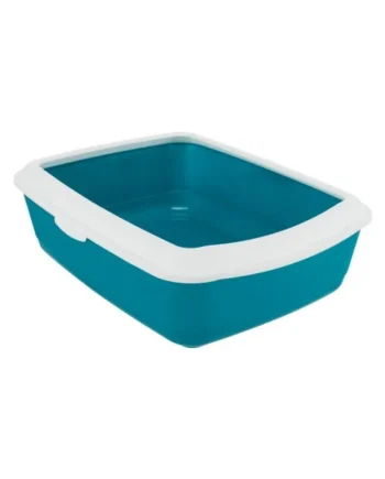 Bandeja Higiénica Classic azul petróleo/blanco