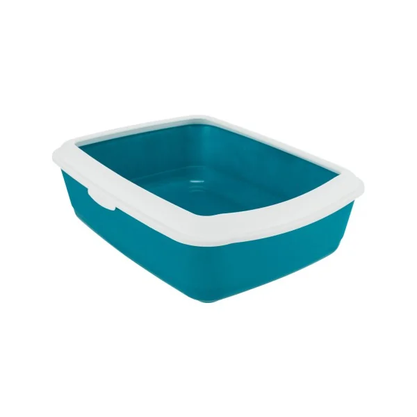 Bandeja Higiénica Classic azul petróleo/blanco